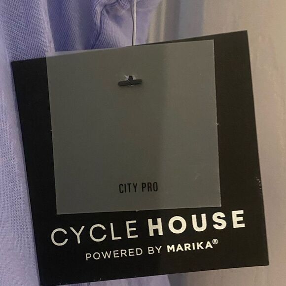 Cycle House light purple racer back ruched tank top by Marika NWT size XL - Picture 13 of 13